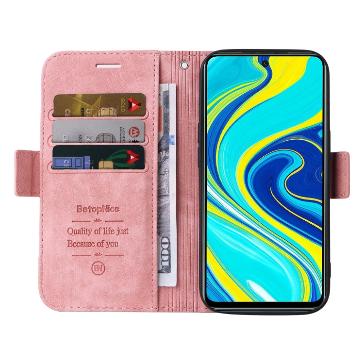 For Xiaomi Redmi Note 9 Pro 4G BETOPNICE Dual-side Buckle Leather Phone Case