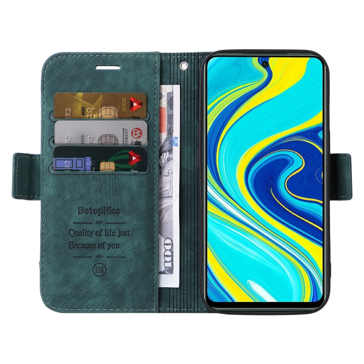 For Xiaomi Redmi Note 9 Pro 4G BETOPNICE Dual-side Buckle Leather Phone Case