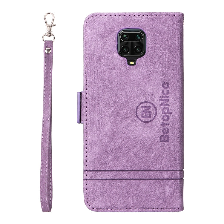 For Xiaomi Redmi Note 9 Pro 4G BETOPNICE Dual-side Buckle Leather Phone Case