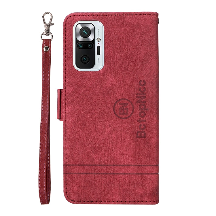 For Xiaomi Redmi Note 10 Pro BETOPNICE Dual-side Buckle Leather Phone Case