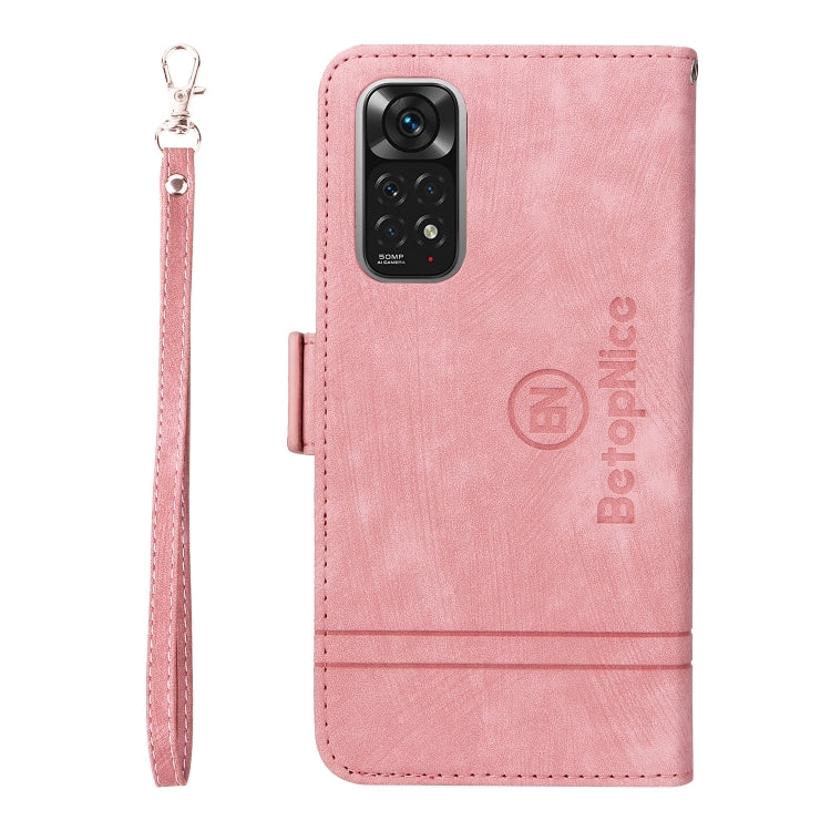 For Xiaomi Redmi Note 11 4G BETOPNICE Dual-side Buckle Leather Phone Case