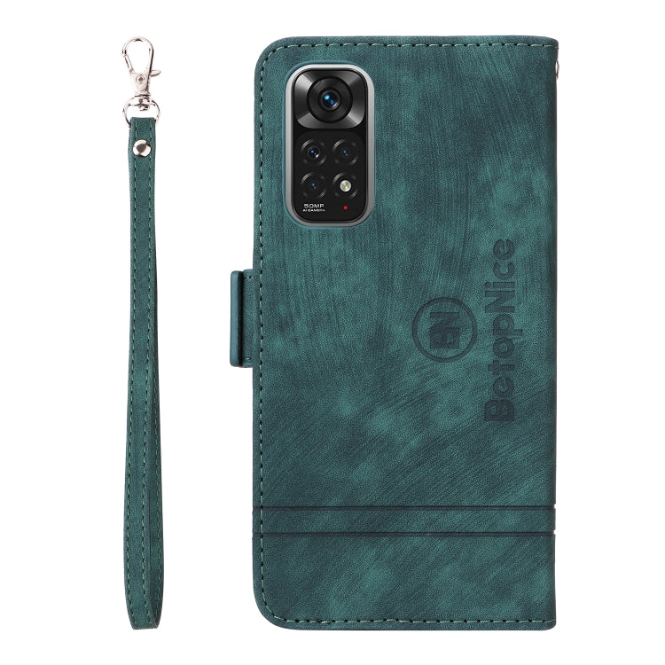 For Xiaomi Redmi Note 11 4G BETOPNICE Dual-side Buckle Leather Phone Case