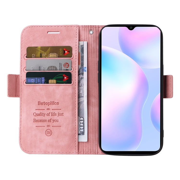 For Xiaomi Redmi 9A BETOPNICE Dual-side Buckle Leather Phone Case
