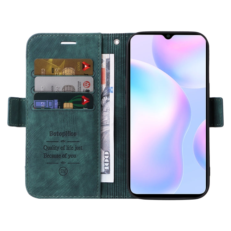 For Xiaomi Redmi 9A BETOPNICE Dual-side Buckle Leather Phone Case