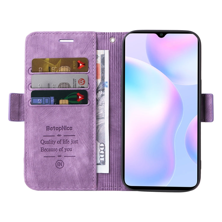 For Xiaomi Redmi 9A BETOPNICE Dual-side Buckle Leather Phone Case