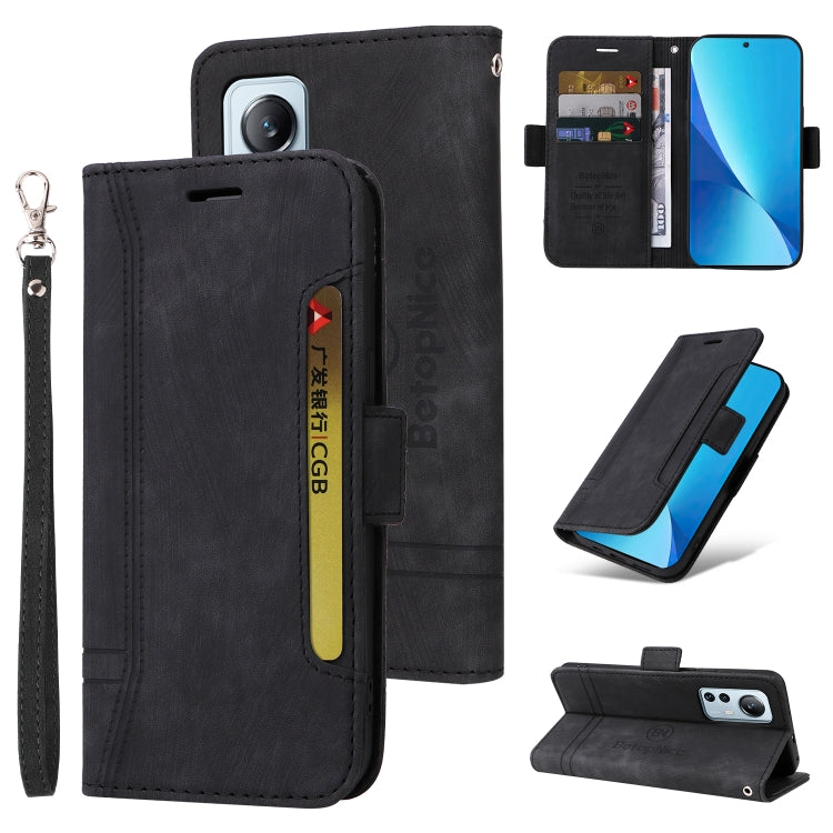 For Xiaomi 12 Lite BETOPNICE Dual-side Buckle Leather Phone Case