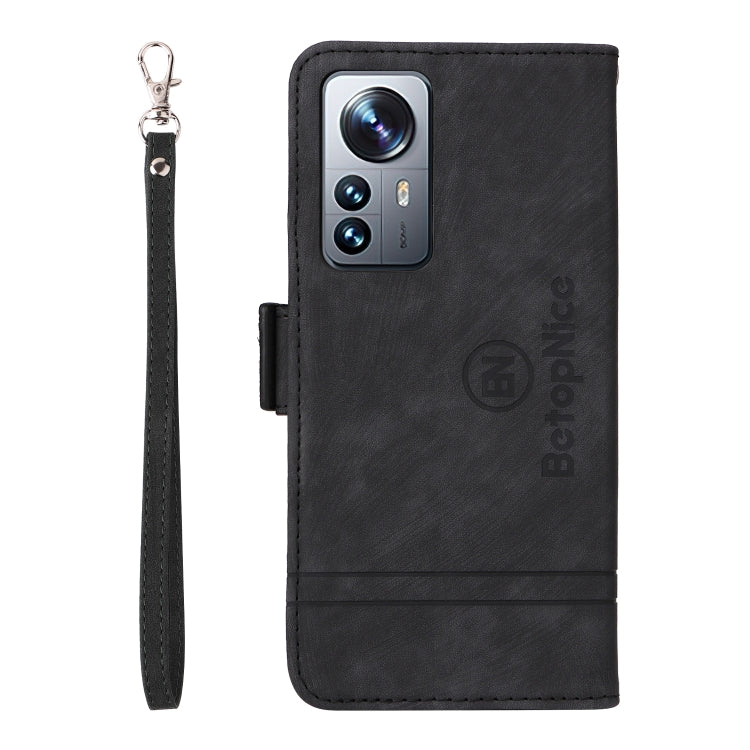 For Xiaomi 12 BETOPNICE Dual-side Buckle Leather Phone Case