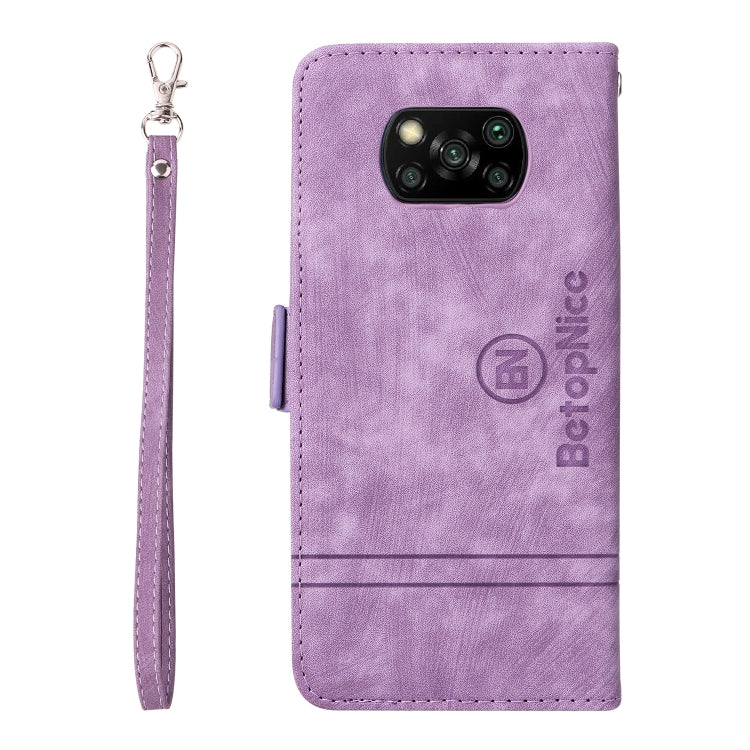 For Xiaomi Poco X3 NFC BETOPNICE Dual-side Buckle Leather Phone Case