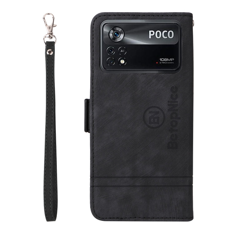 For Xiaomi Poco X4 Pro 5G BETOPNICE Dual-side Buckle Leather Phone Case