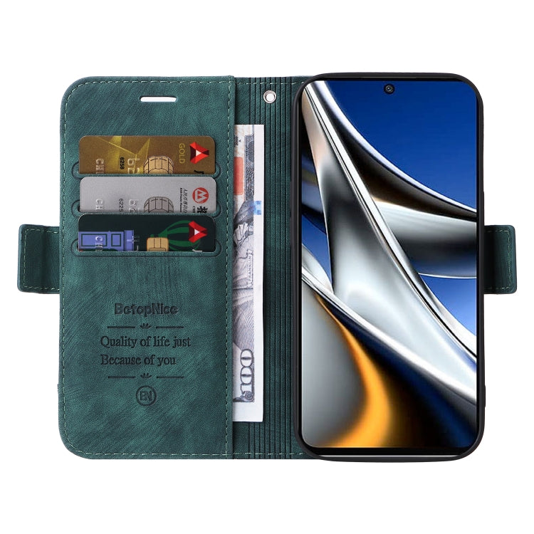 For Xiaomi Poco X4 Pro 5G BETOPNICE Dual-side Buckle Leather Phone Case