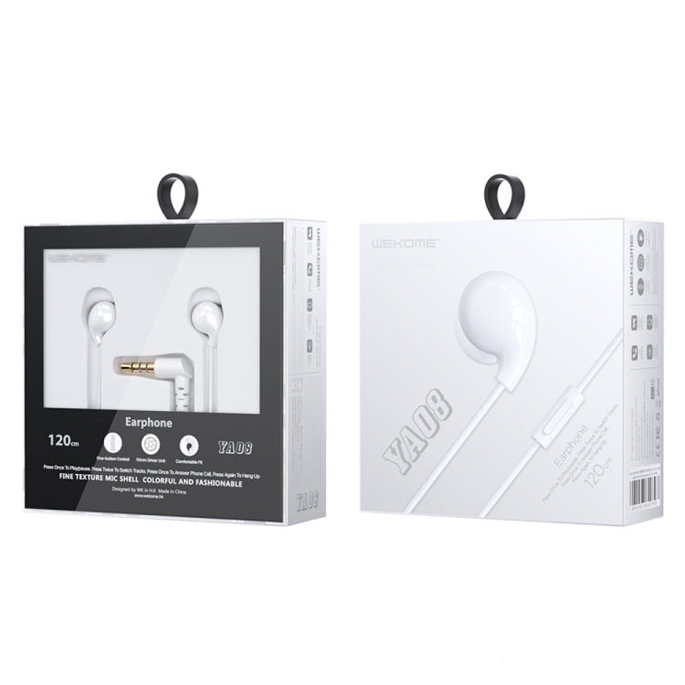 WEKOME YA08 3.5mm Candy Color Music Wired Earphone