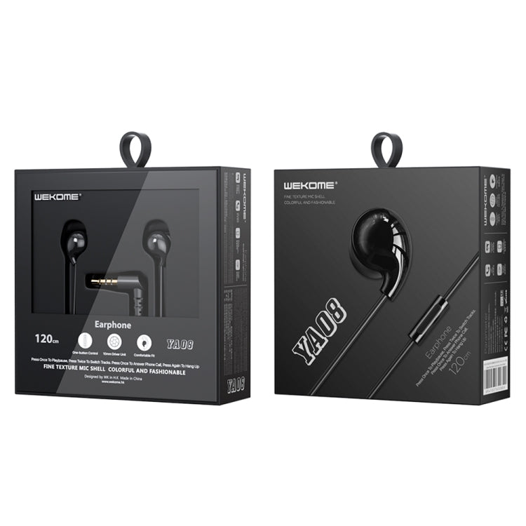 WEKOME YA08 3.5mm Candy Color Music Wired Earphone