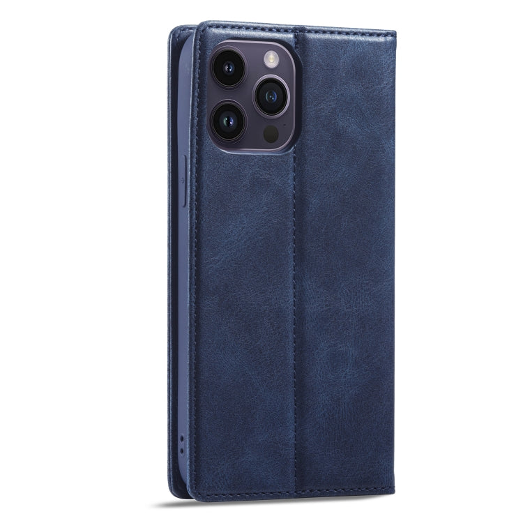 For iPhone 14 Pro Max LC.IMEEKE RFID Anti-theft Leather Phone Case
