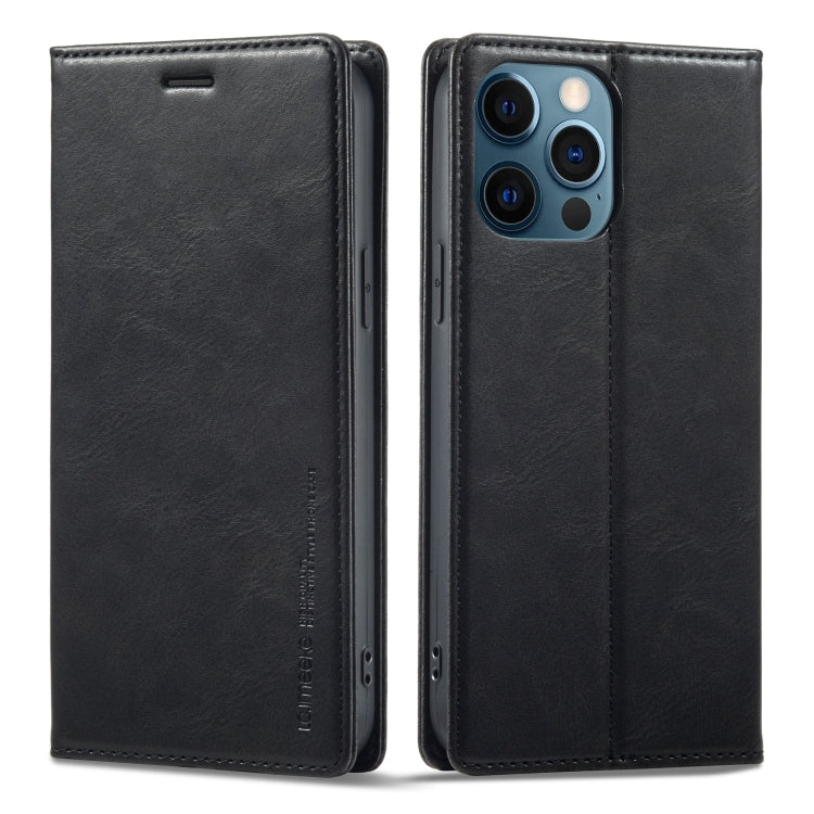 For iPhone 12 Pro/12 LC.IMEEKE RFID Anti-theft Leather Phone Case