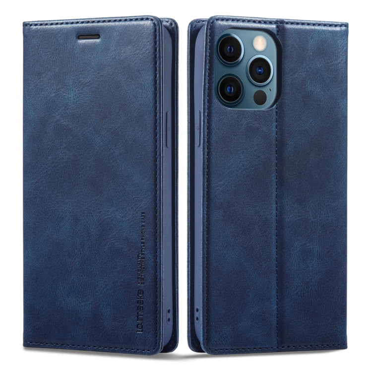For iPhone 12 Pro/12 LC.IMEEKE RFID Anti-theft Leather Phone Case