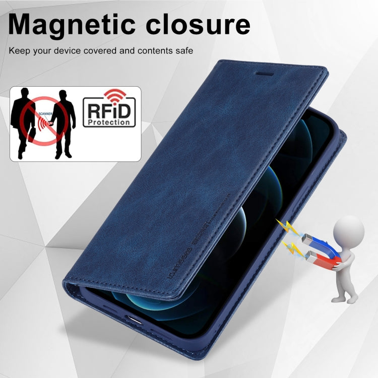 For iPhone 12 Pro/12 LC.IMEEKE RFID Anti-theft Leather Phone Case