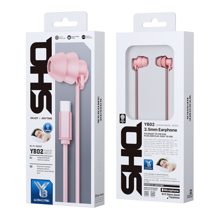 WEKOME YB02 SHQ Series In-Ear Sleep Wired Earphone, Plug Type:Type-C