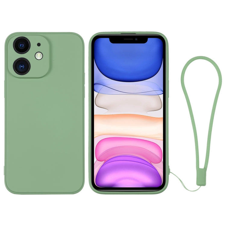 For iPhone 11 Silicone Phone Case with Wrist Strap