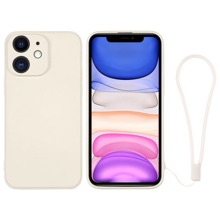 For iPhone 11 Silicone Phone Case with Wrist Strap