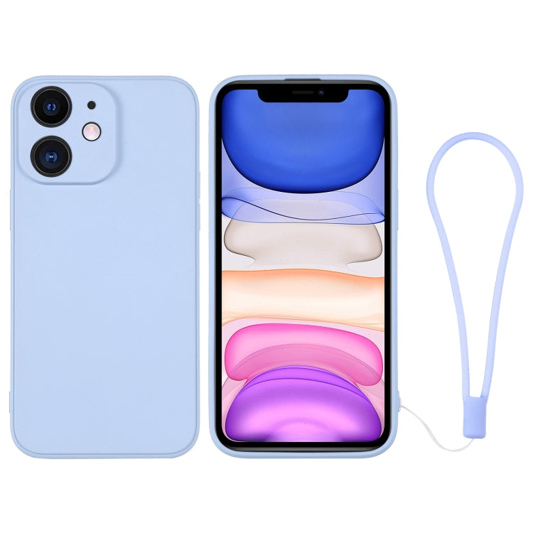 For iPhone 11 Silicone Phone Case with Wrist Strap