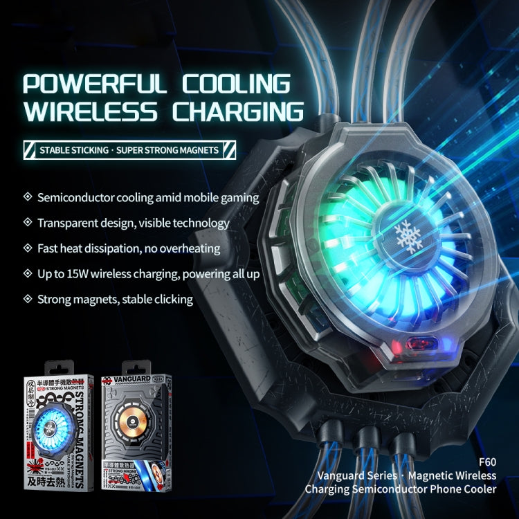 WEKOME F60 Mobile Phone Magnetic Wireless Charging Semiconductor Radiator