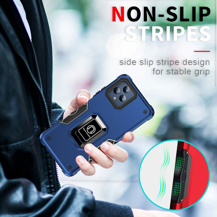 For T-Mobile REVVL 6 5G Ring Holder Non-slip Shockproof Armor Phone Case