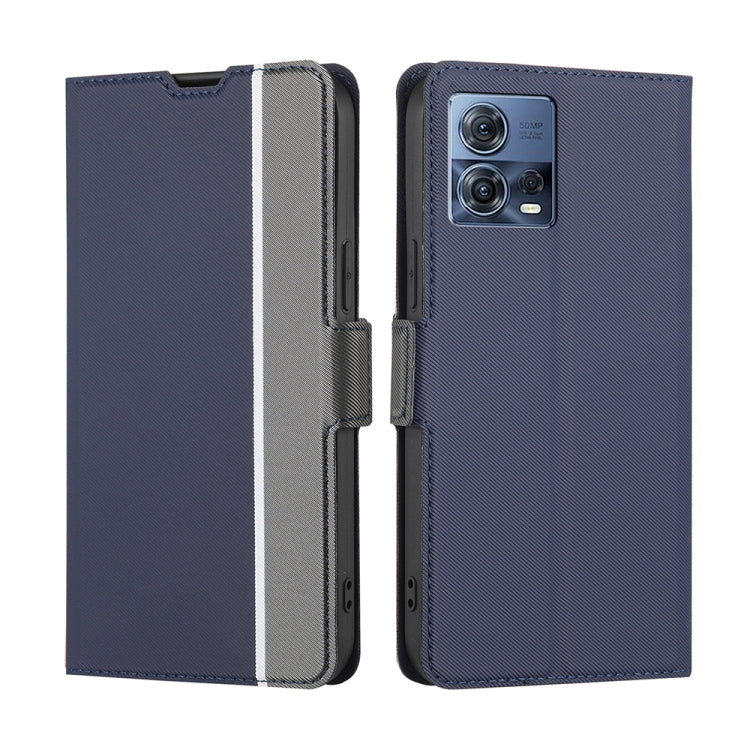 For Motorola Edge S30 Pro 5G / Edge 30 Fusion Twill Texture Side Buckle Leather Phone Case