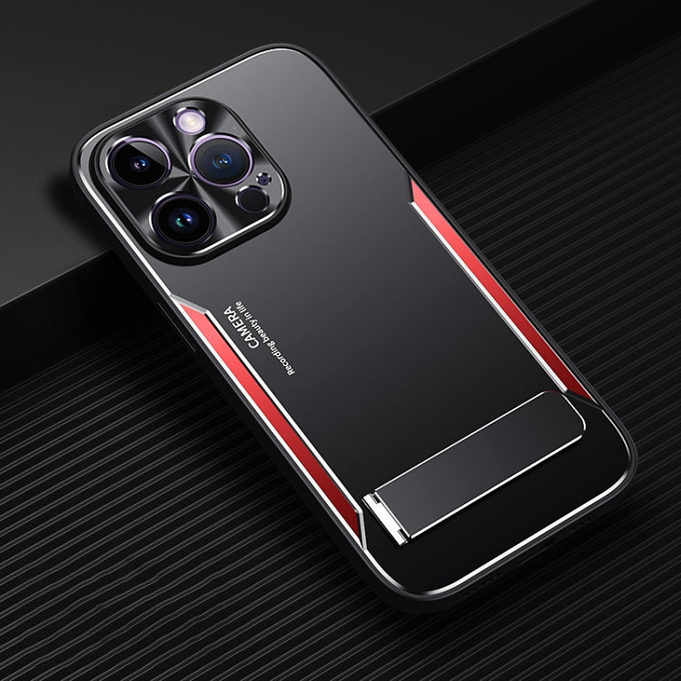 For iPhone 14 Pro Blade Series TPU + Titanium Alloy with Holder Phone Case