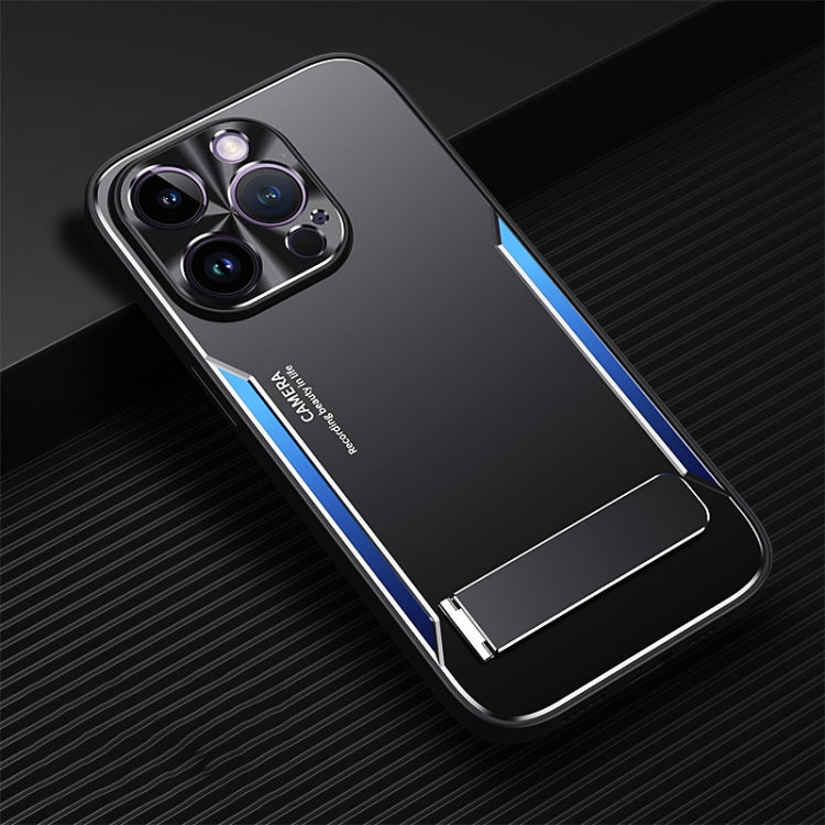 For iPhone 14 Pro Blade Series TPU + Titanium Alloy with Holder Phone Case