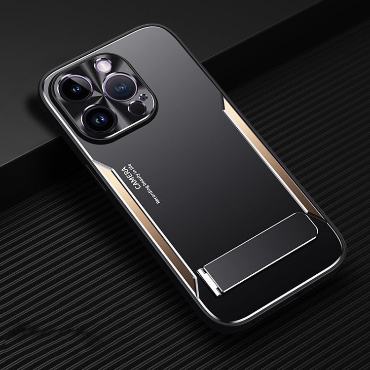 For iPhone 14 Pro Blade Series TPU + Titanium Alloy with Holder Phone Case