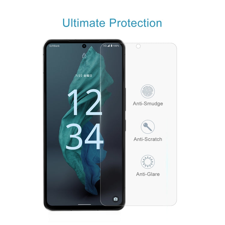For Sharp Aquos Sense 7 50pcs 0.26mm 9H 2.5D Tempered Glass Film