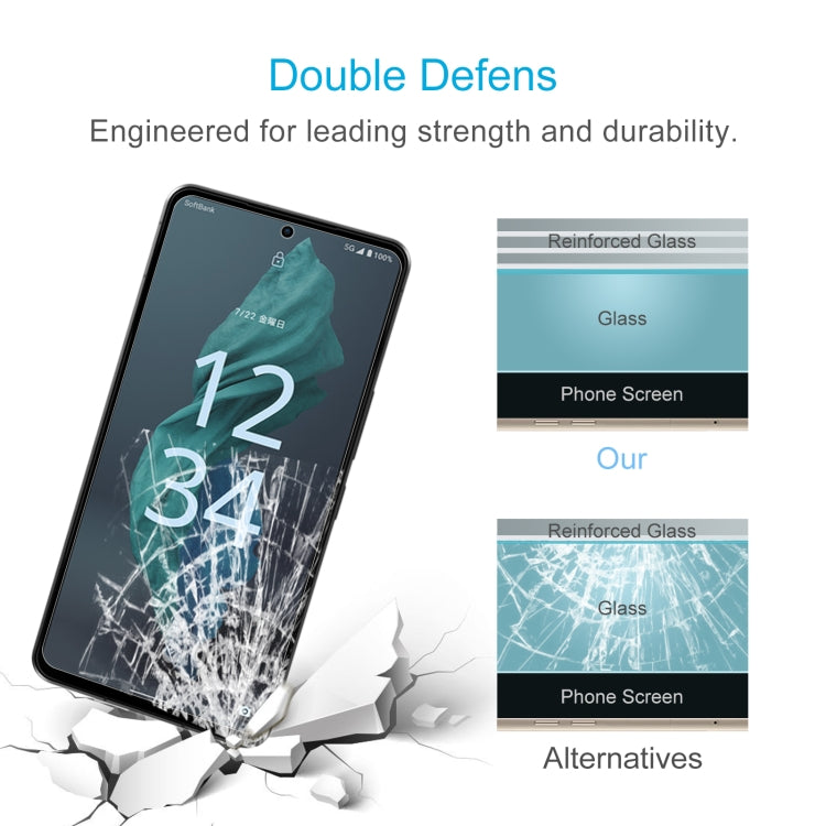 For Sharp Aquos Sense 7 50pcs 0.26mm 9H 2.5D Tempered Glass Film