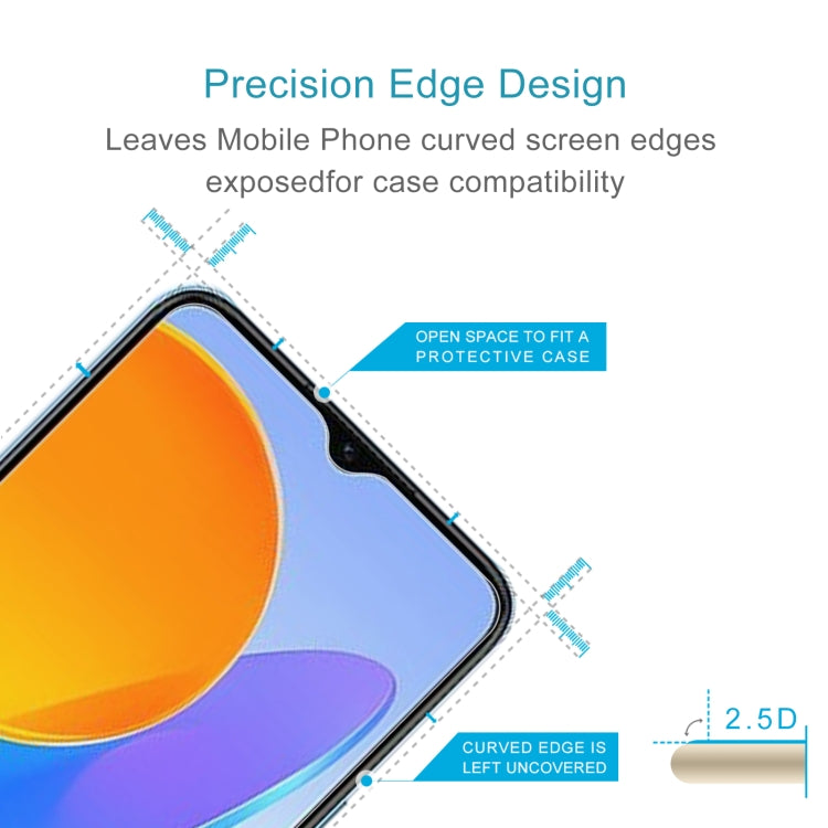 For Honor X6 / Honor Play6C 50pcs 0.26mm 9H 2.5D Tempered Glass Film