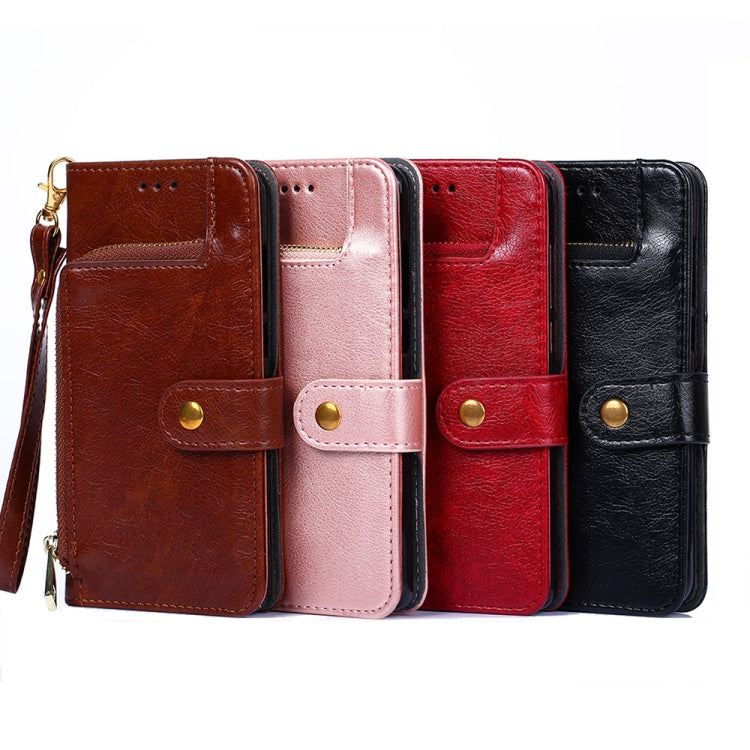 For ZTE Blade A72 5G Zipper Bag Flip Leather Phone Case