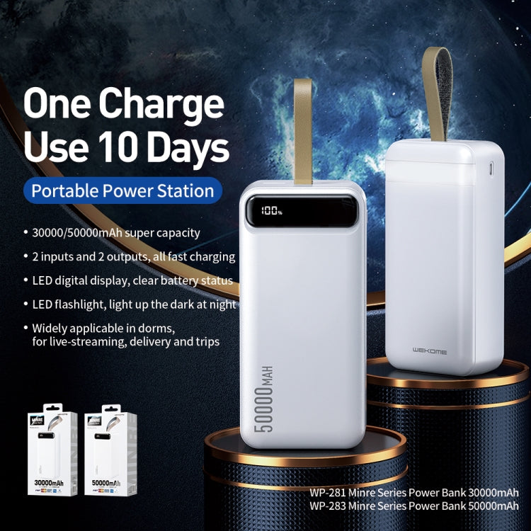 WEKOME WP-281 Minre Series 30000mAh LED Display Power Bank