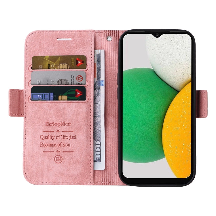 For Samsung Galaxy A03 164mm BETOPNICE Dual-side Buckle Leather Phone Case
