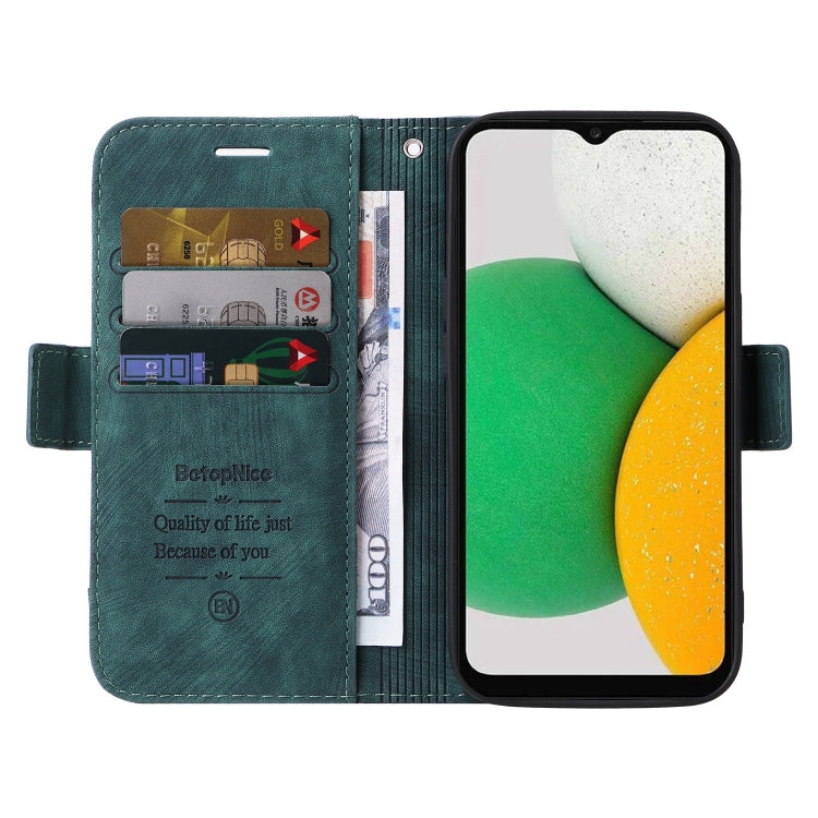 For Samsung Galaxy A03 164mm BETOPNICE Dual-side Buckle Leather Phone Case