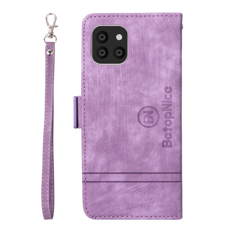For Samsung Galaxy A03 164mm BETOPNICE Dual-side Buckle Leather Phone Case