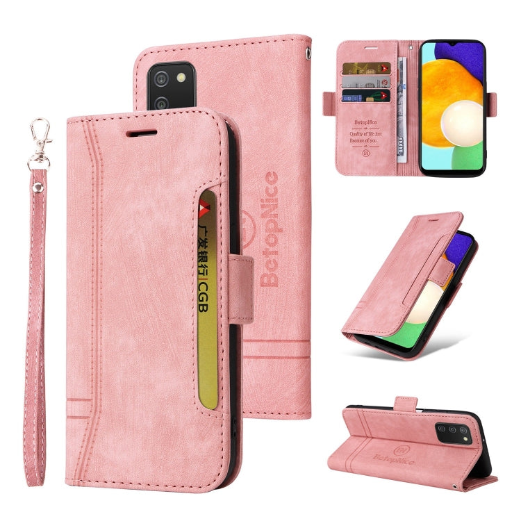 For Samsung Galaxy A03s 166mm BETOPNICE Dual-side Buckle Leather Phone Case