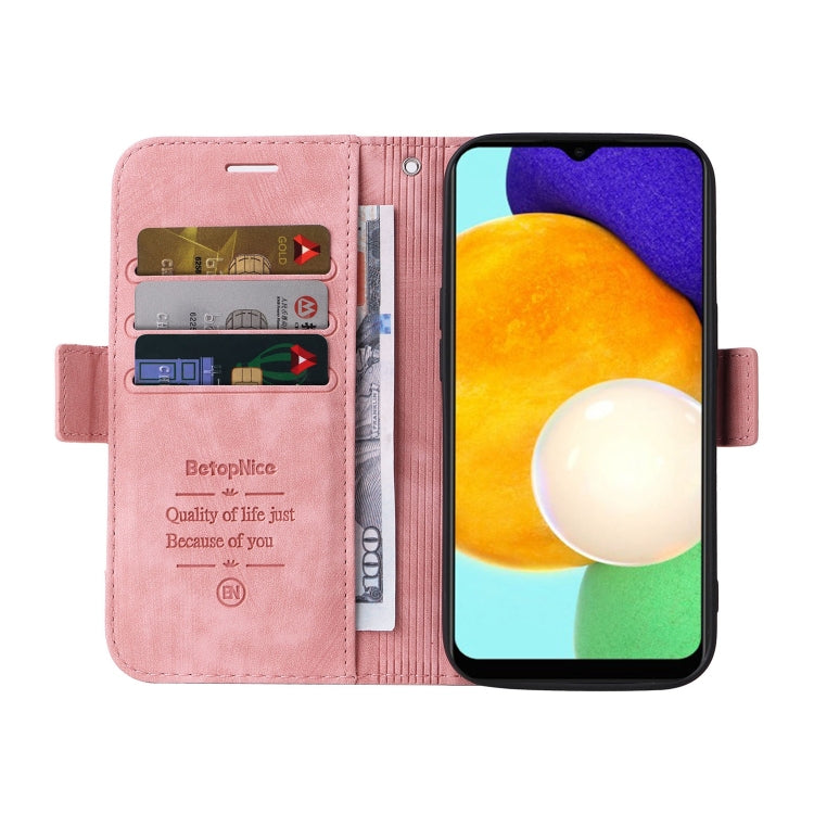 For Samsung Galaxy A03s 166mm BETOPNICE Dual-side Buckle Leather Phone Case