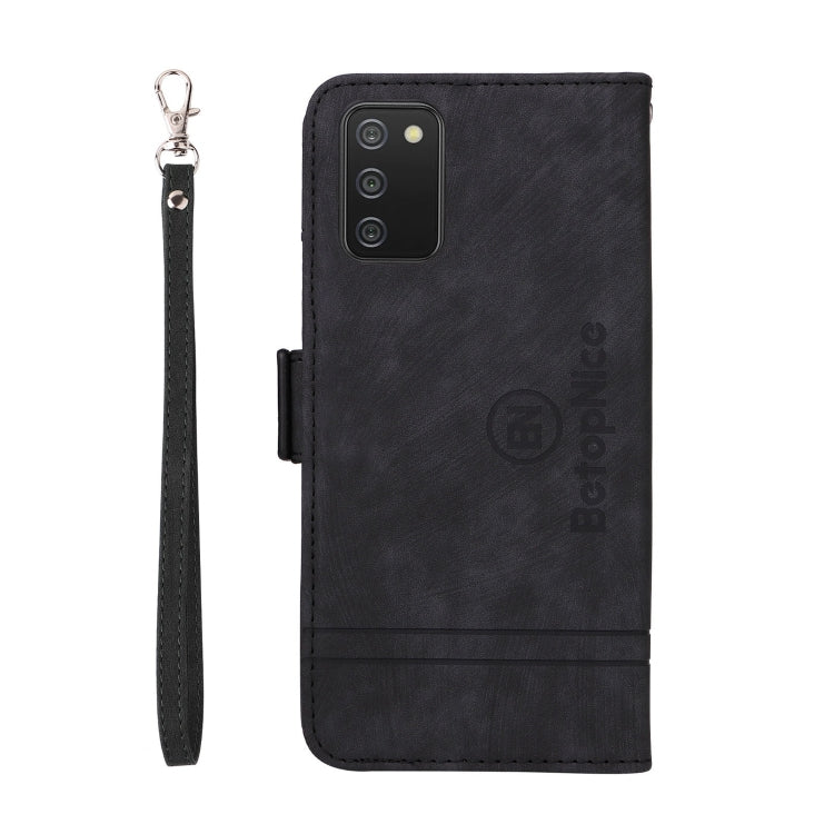 For Samsung Galaxy A03s 166mm BETOPNICE Dual-side Buckle Leather Phone Case
