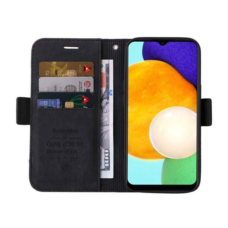 For Samsung Galaxy A03s 166mm BETOPNICE Dual-side Buckle Leather Phone Case