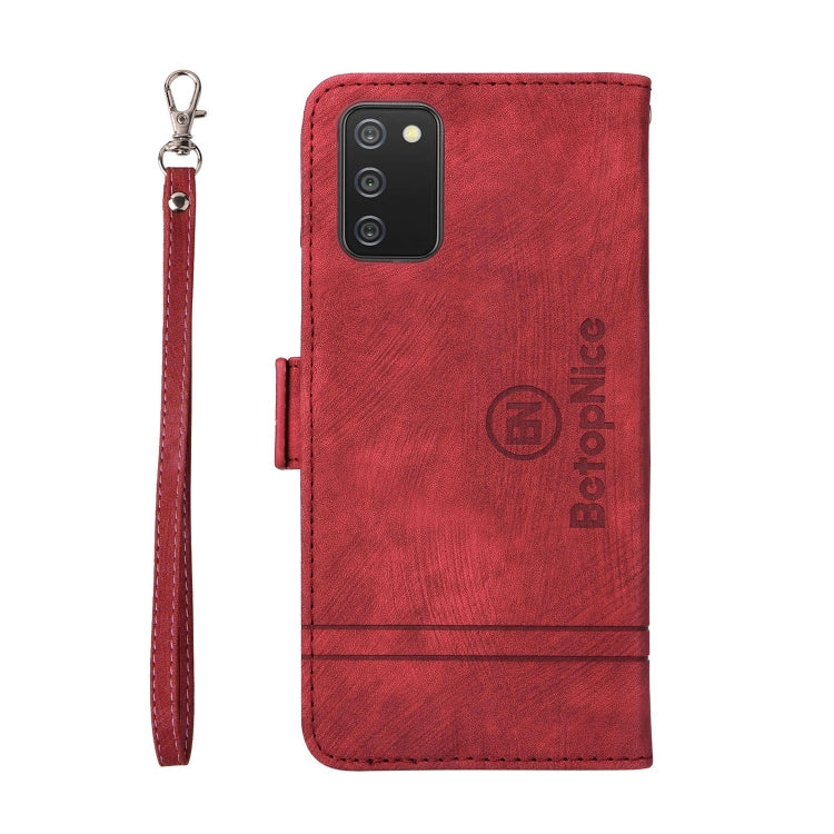 For Samsung Galaxy A03s 166mm BETOPNICE Dual-side Buckle Leather Phone Case