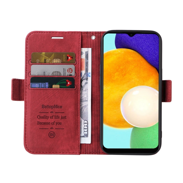 For Samsung Galaxy A03s 166mm BETOPNICE Dual-side Buckle Leather Phone Case