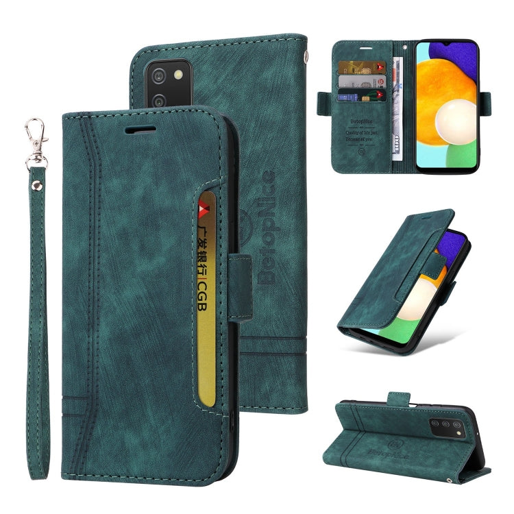 For Samsung Galaxy A03s 166mm BETOPNICE Dual-side Buckle Leather Phone Case