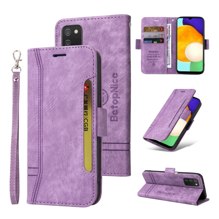 For Samsung Galaxy A03s 166mm BETOPNICE Dual-side Buckle Leather Phone Case