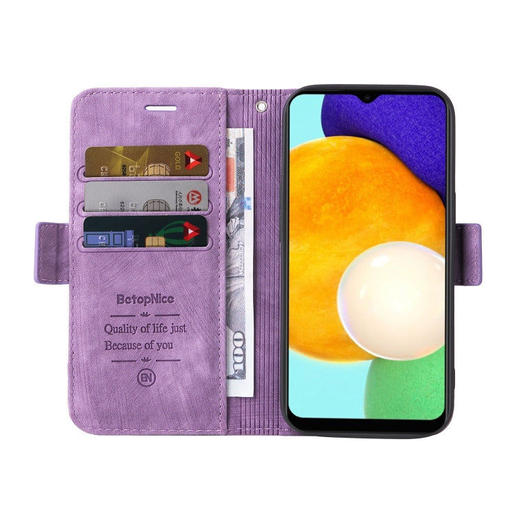 For Samsung Galaxy A03s 166mm BETOPNICE Dual-side Buckle Leather Phone Case