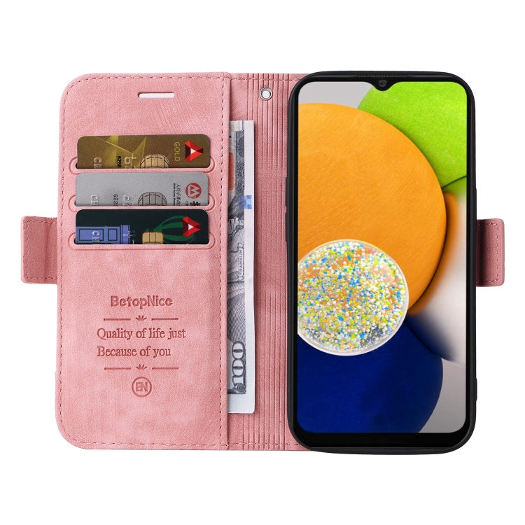 For Samsung Galaxy A03 166mm BETOPNICE Dual-side Buckle Leather Phone Case