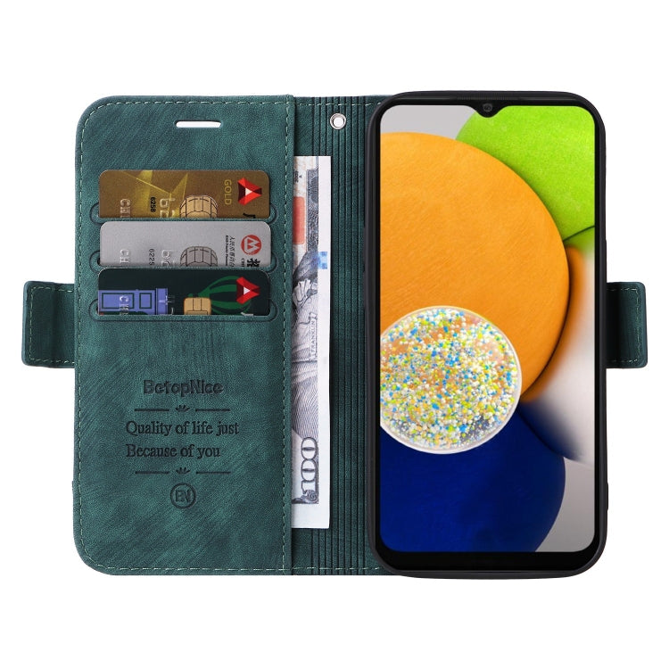 For Samsung Galaxy A03 166mm BETOPNICE Dual-side Buckle Leather Phone Case