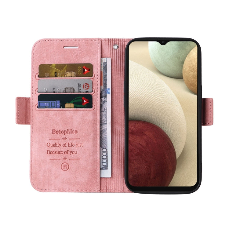 For Samsung Galaxy A12 5G / 4G BETOPNICE Dual-side Buckle Leather Phone Case